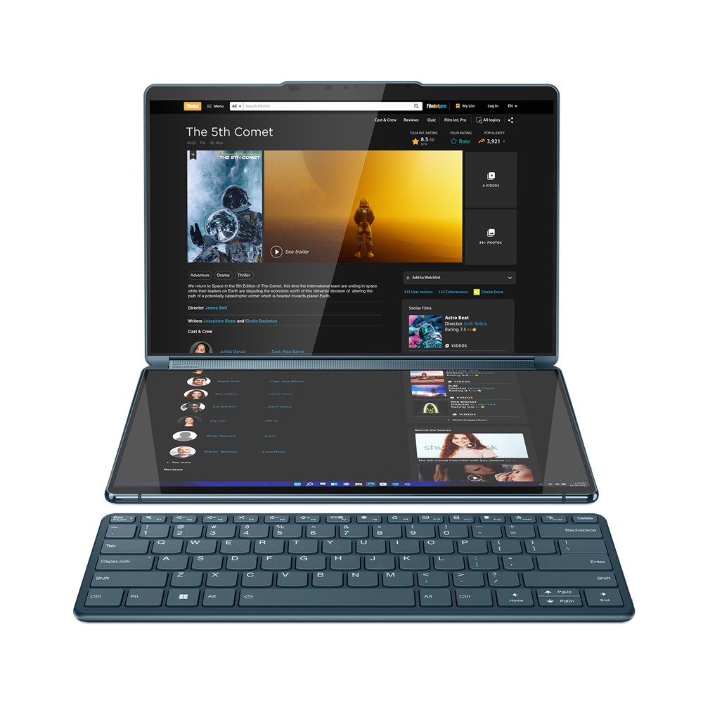 Laptop Lenovo Yoga 9 i7-1355U, 13.3" Touchscreen, Intel Core i7, 16 GB RAM, 1 TB SSD, i kaltër