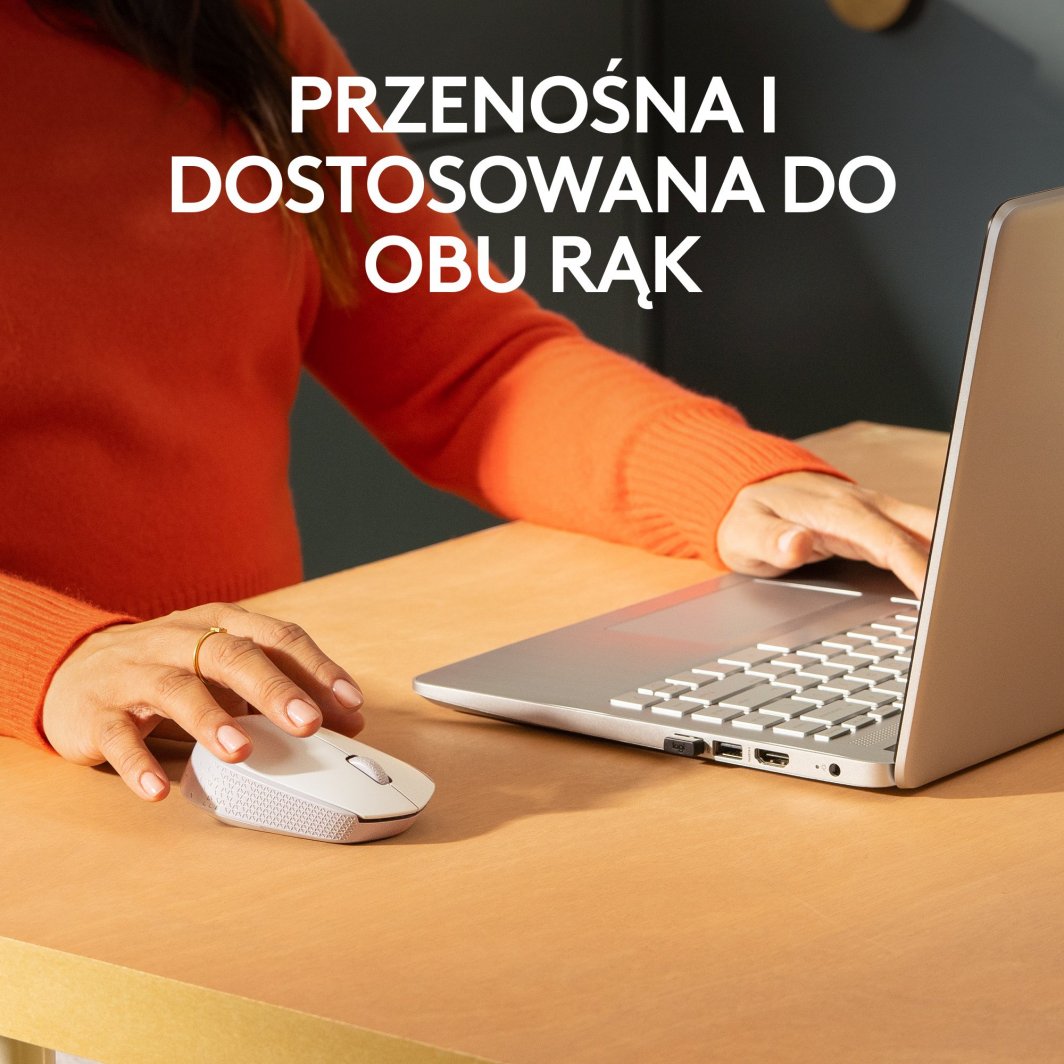 Maus Logitech M171, wireless, USB, i bardhë