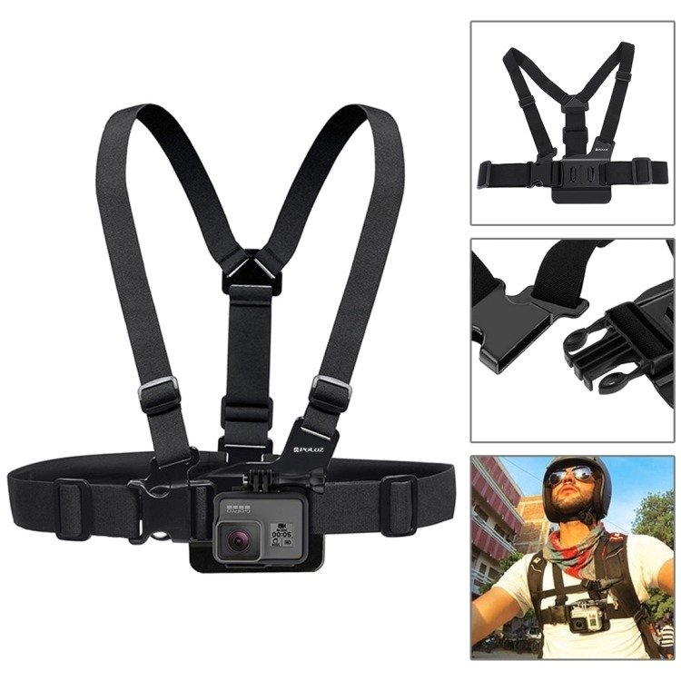 Set aksesorësh Puluz 43 në 1, për DJI Osmo Pocket dhe GoPro, me kuti transporti, i zi