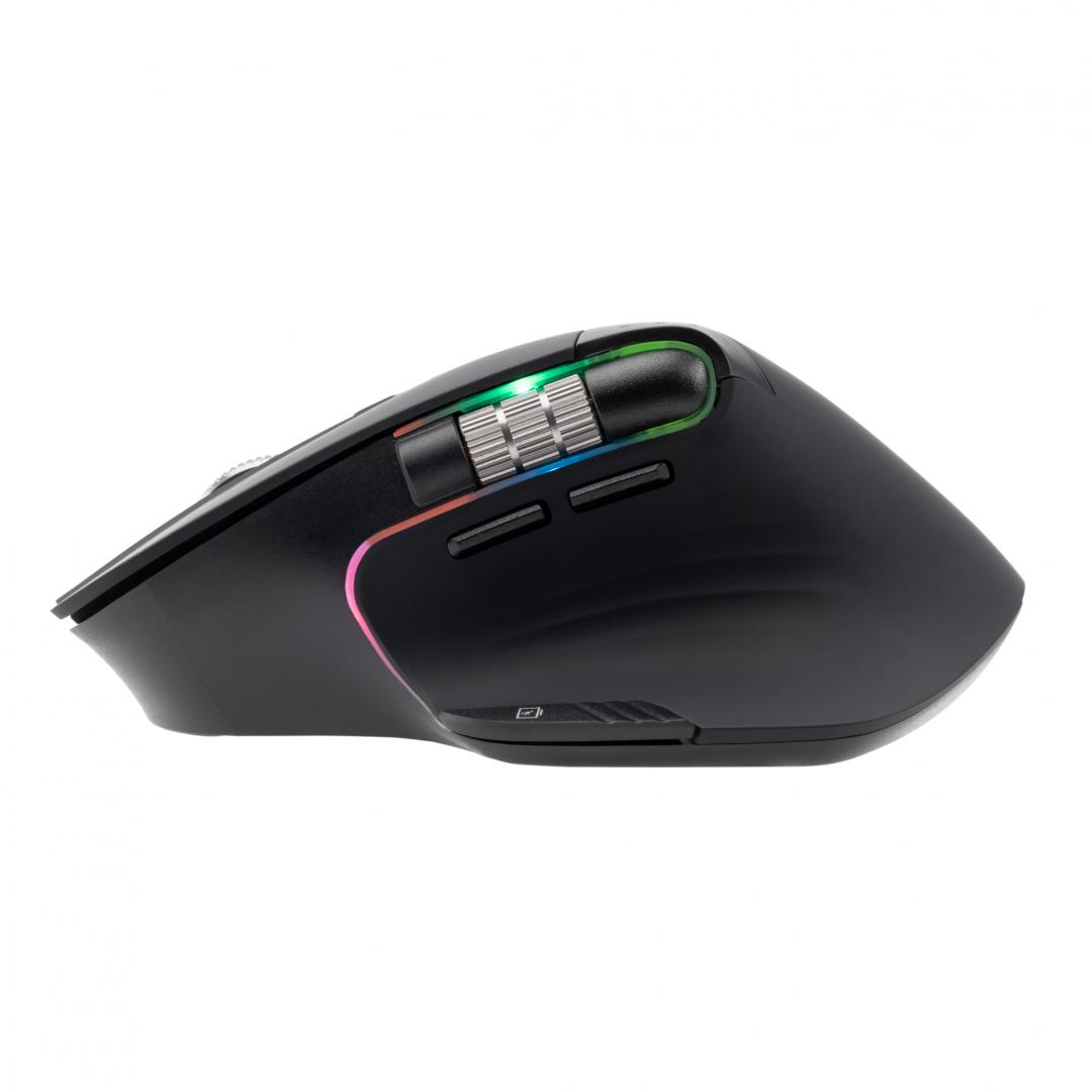 Mouse pa tela Tellur Shade, Bluetooth, optik, 8 butona, i zi