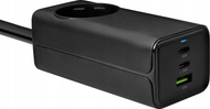 Karikues USB Akyga AK-CH-21, 65W, 4 porta USB C dhe USB A, me prizë Schuko