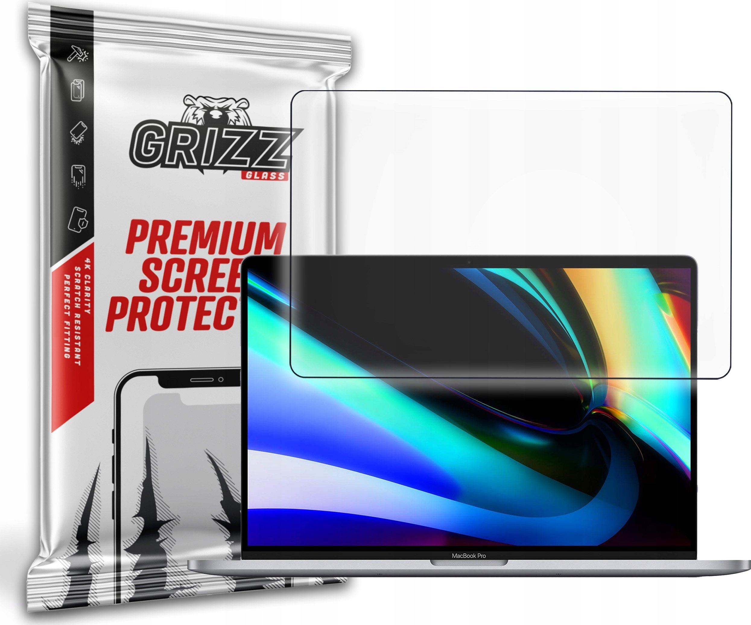 Mbrojtës ekrani GrizzGlass PaperScreen, për MacBook Pro 16 M1 M2, matte, transparent