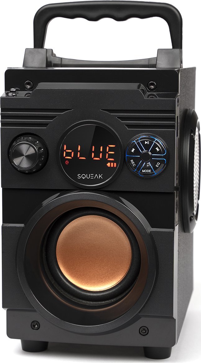 Bluetooth звучник Squeak BassBlaster SQ1001, мултифункционален, со FM радио, црн