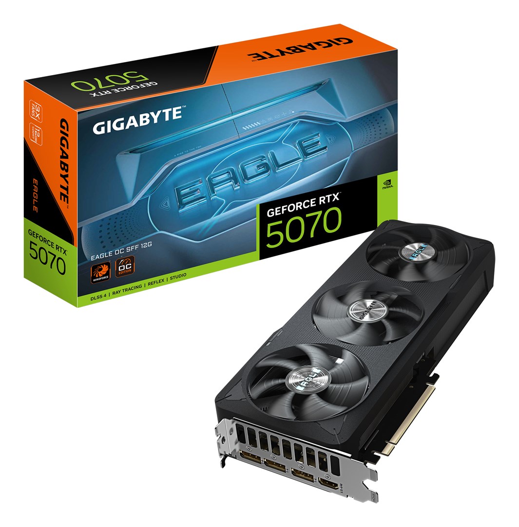 Kartelë grafike GIGABYTE GeForce RTX 5070 EAGLE OC SFF 12G, 12GB GDDR7