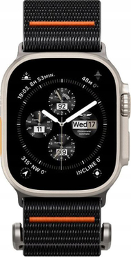 Rrip ore Spigen DuraPro Flex Ultra, për Apple Watch 49mm 45mm 44mm 42mm, tekstil najloni, i zi