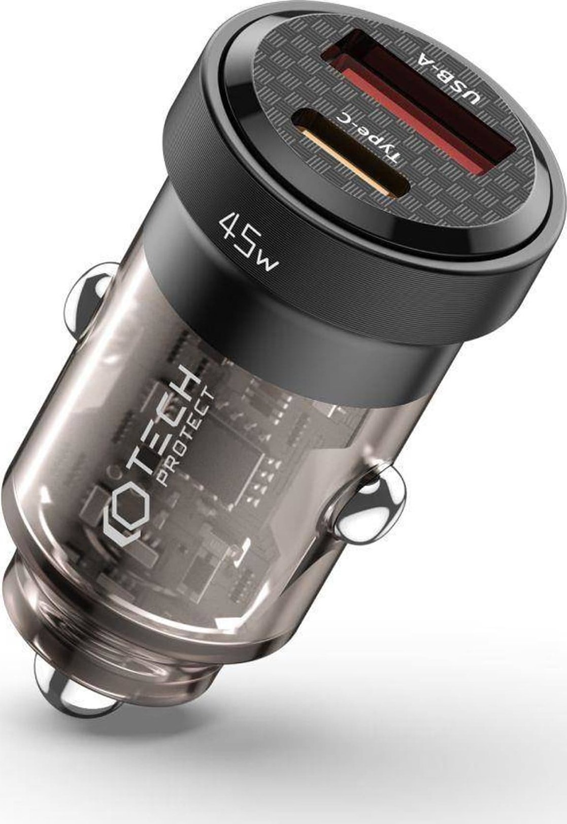 Karikues veture 4kom.pl CC45W, 2 porta USB USB C, 45W PD QC 3.0, i zi