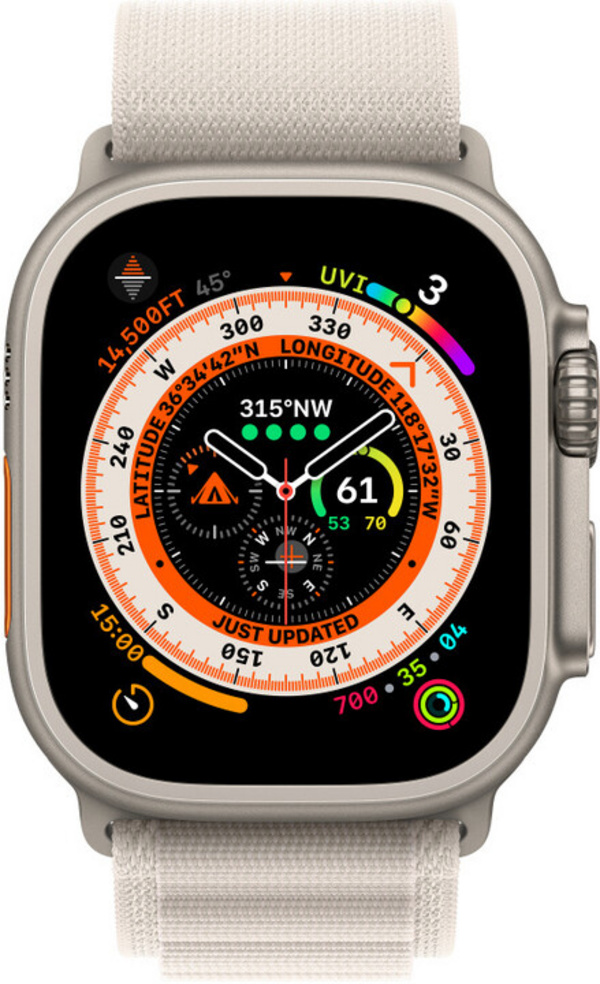 Apple Watch 49mm Band, Starlight Alpine Loop - Small