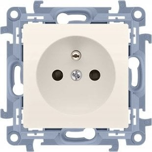 Prizë murale Kontakt Simon 10 CGZ1C.01/41, teke me tokëzim, 16A 250V, krem