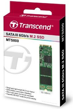 SSD M.2 Transcend MTS800, 128GB, SATA 3, MLC