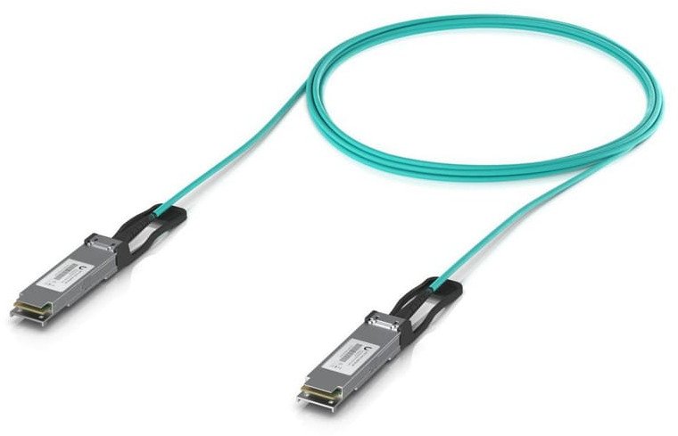 Kabllo optike Ubiquiti UACC-AOC-QSFP28-5M, 100 Gbps, 5 m, ngjyrë aqua