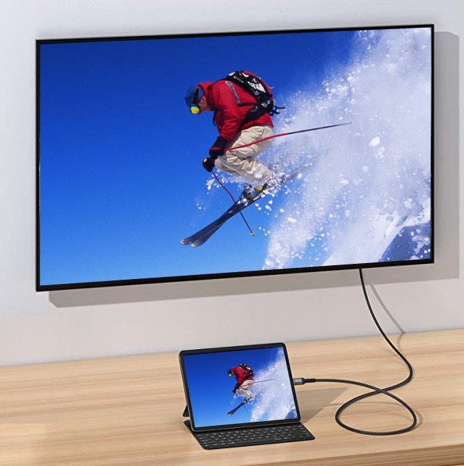 Kabllo USB C në HDMI Equip 133412, 2m, 4K 30Hz, e zezë