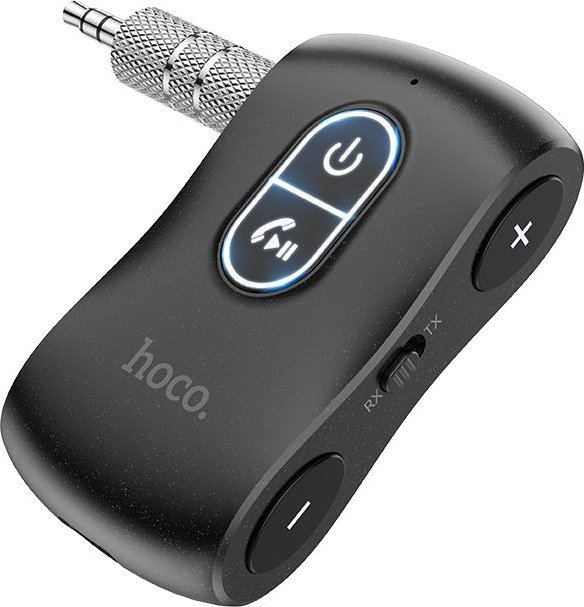 Transmetues FM për makinë Hoco E73 Pro Journey, Bluetooth, AUX, i zi