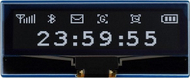 Display OLED Waveshare 19750, 2.23", 128x32px, bardhë e zi
