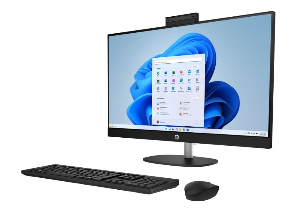 Kompjuter HP PC AIO 27-cr0040na, AMD RYZEN 7 7730U, 27", 16GB RAM, 512GB SSD, AMD Radeon™ Graphics, i zi