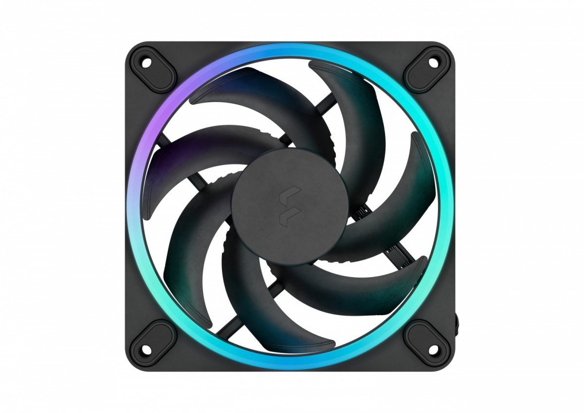 Ventilator për kasë Fractal Design Momentum 12 RGB, 120mm, set 3 copë, i zi