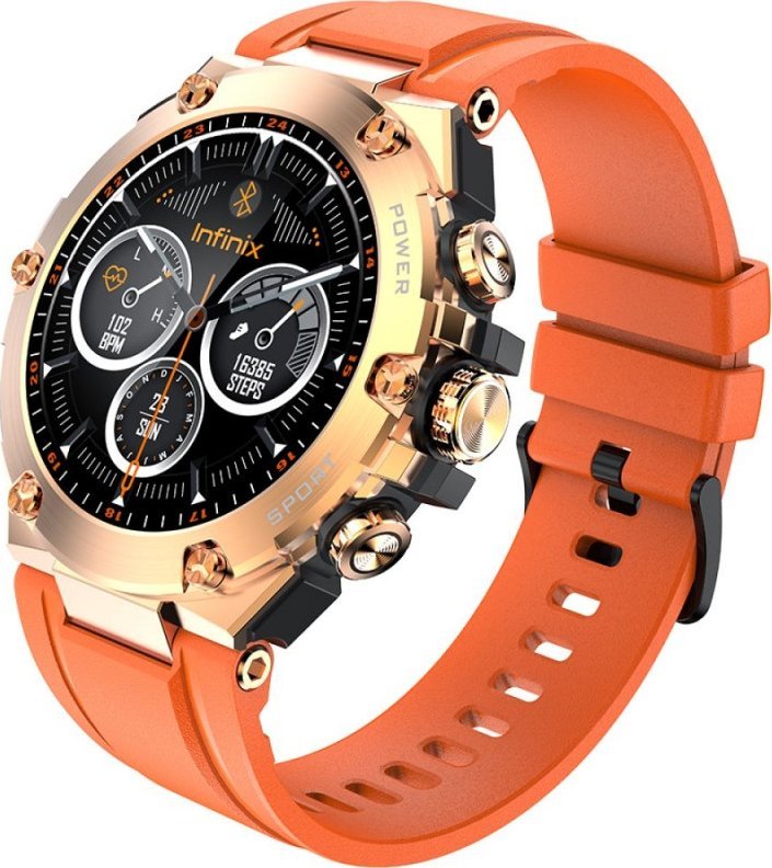 Ore inteligjente Infinix XWatch 3GT, 1.53", Bluetooth, IP68, ngjyrë ari