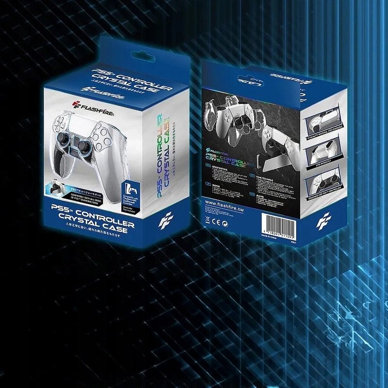 Mbrojtëse transparente për gamepad Sony PS5, kundër gërvishtjeve, plastike, transparente