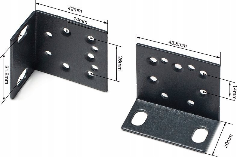 Kllapë montimi rack TP-Link RackMount Bracket-13, për switch 13", për kabinet 19", e gjatë