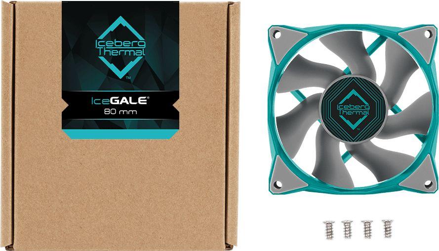 Ftohës Iceberg IceGALE, 80 mm, i gjelbër