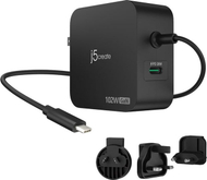 Karikues mur J5create GaN PD, 102W, 2x USB-C, i zi