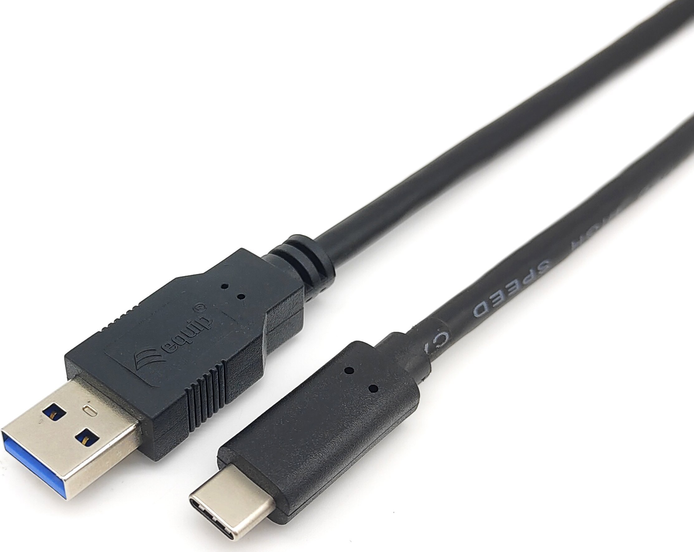 Kabllo USB Equip USB-A në USB-C 128344, 2m, USB 3.2 Gen 1, e zezë