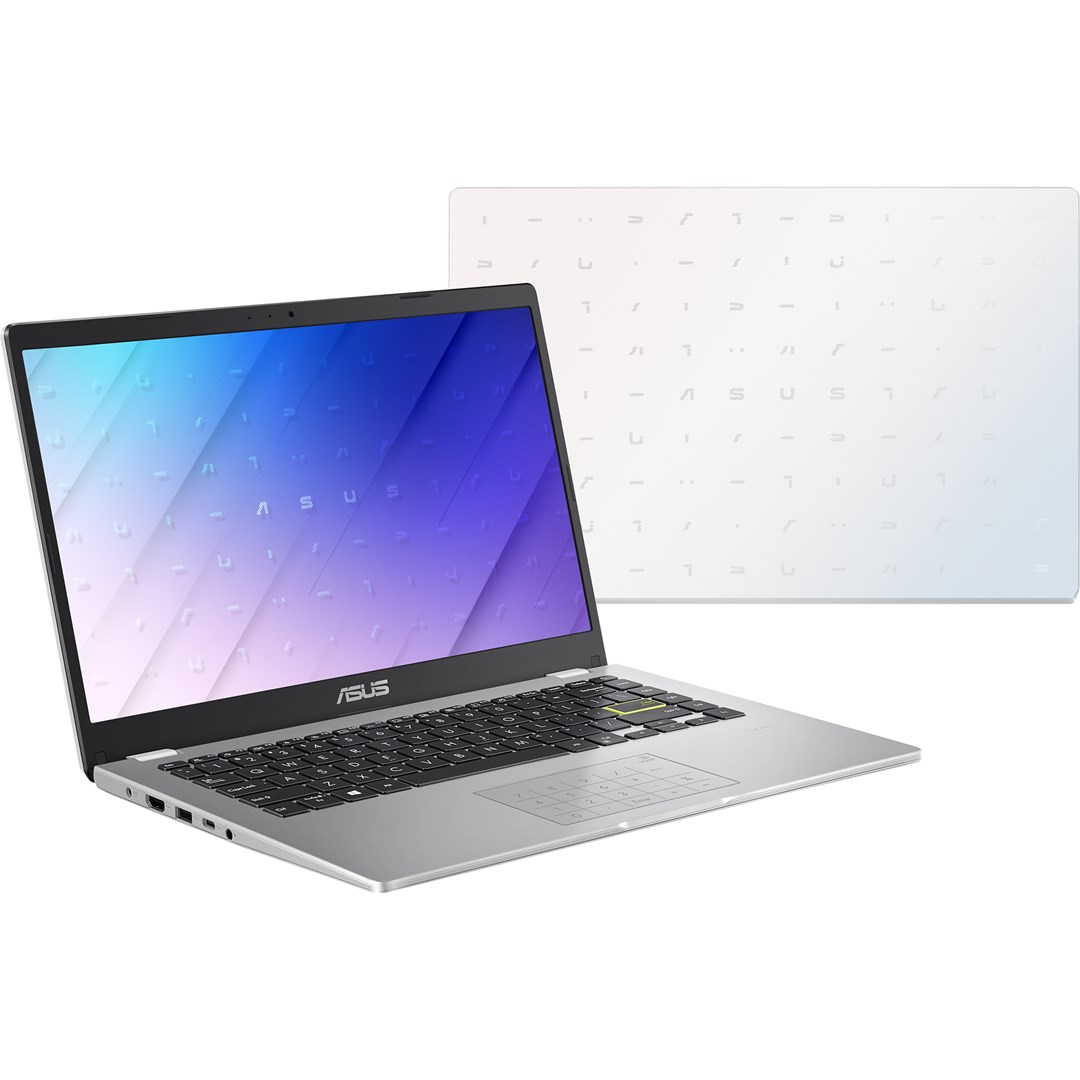Laptop ASUS E410MA-BV1234WS notebook, 14", Intel N4020, 4 GB RAM, 128 GB SSD, i bardhë