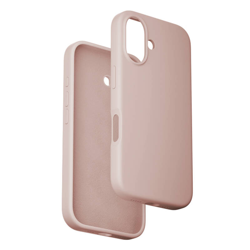 Këllëf silikon Vention Liquid për iPhone 16, MagSafe, dusty pink