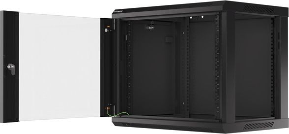 Kabinet muri rrjeti Lanberg WF01-6409-10B, 19" 9U, kapacitet 60 kg, i zi
