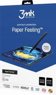 Folie mbrojtëse 3MK PaperFeeling për Apple iPad Air 11" deri 13", 2 copë, transparente