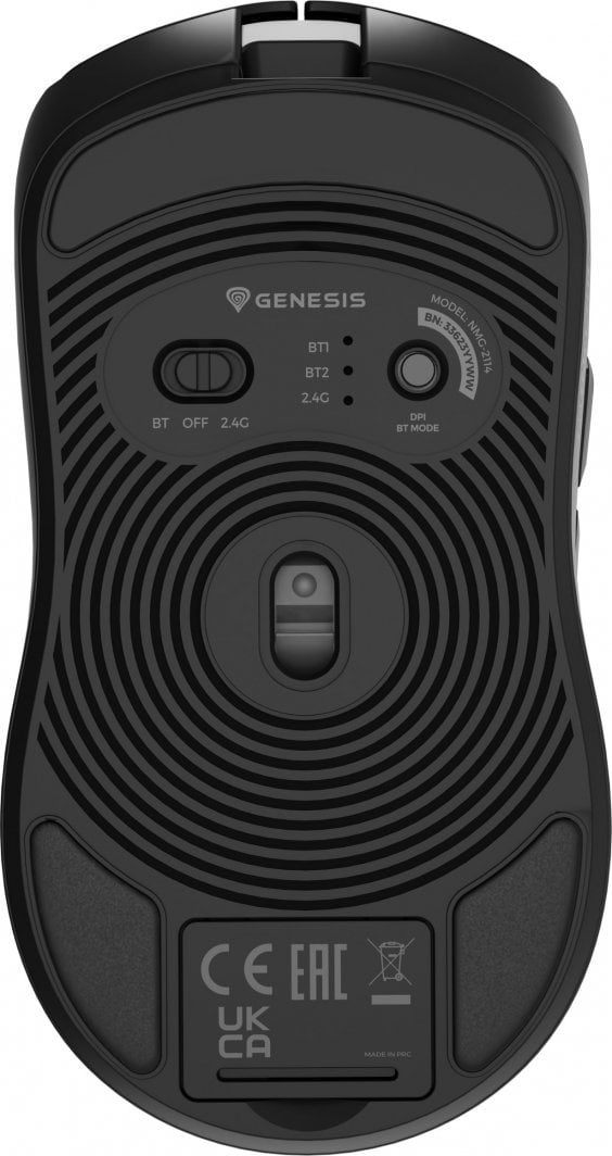 Maus gaming Genesis Zircon 500 Wireless, 6400 DPI, 79g, i zi