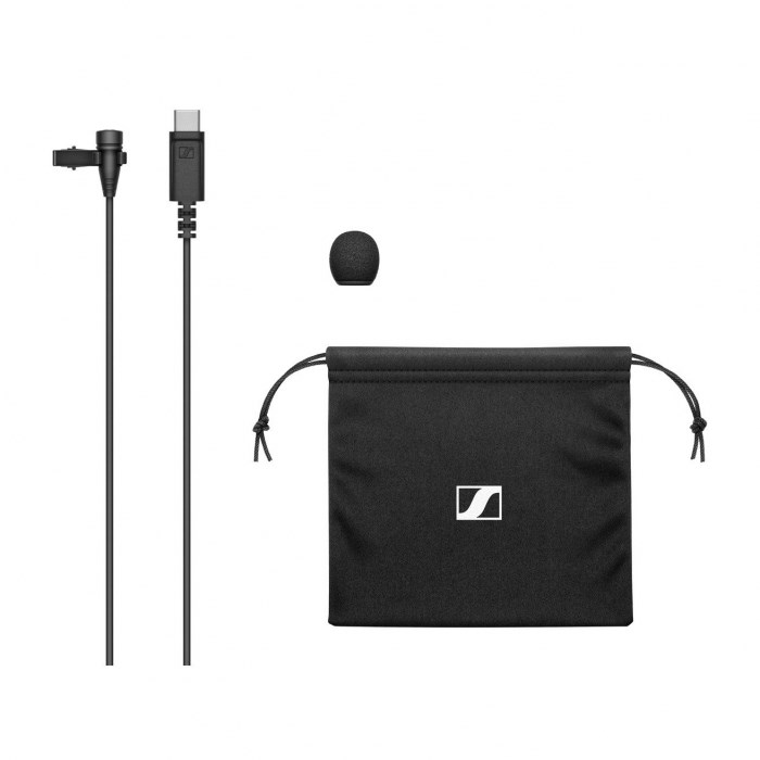 Mikrofon lavalier Sennheiser XS Lav, USB-C, për PC, i zi