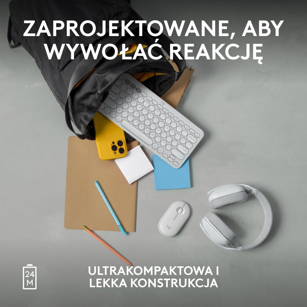 Maus Logitech Pebble 2 M350s, i bardhë