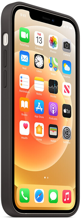 Mbrojtëse silikoni Apple MagSafe për iPhone 12/12 Pro, e zezë
