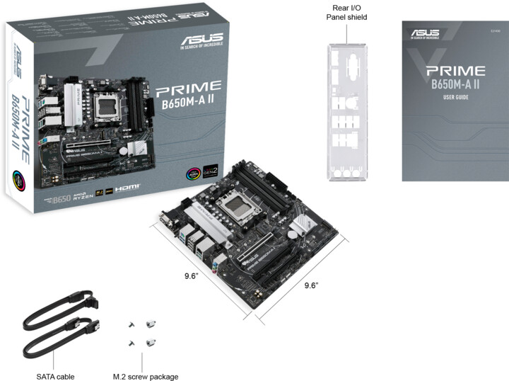 Pllakë amë ASUS PRIME B650M-A II - AMD B650