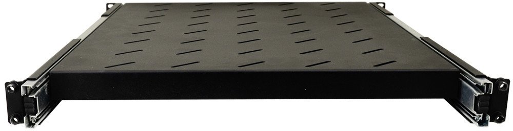 Raft rrëshqitës për kabinet RACK RAPW800, 1U 19", 420x550mm, i zi