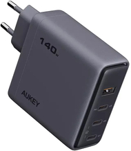 Karikues USB Aukey Comet Mix 4 140W, 3x USB C, 1x USB A, gri