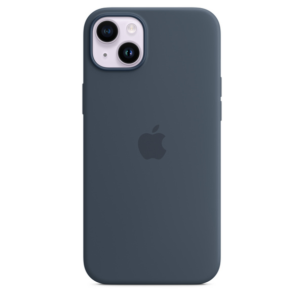 Apple iPhone 14 Plus Silicone Case me MagSafe, Storm Blue