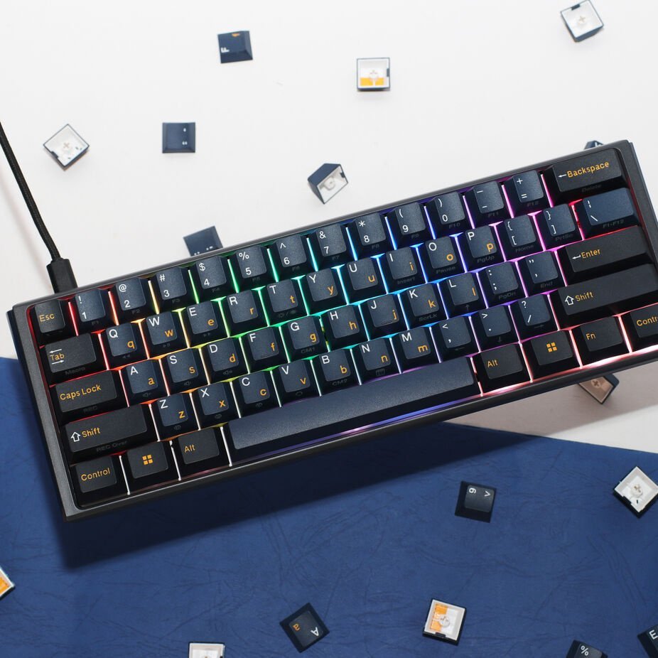 Tastierë mekanike Ducky ONE 3 Pro Nazca Line, RGB, hot swappable, Cherry MX2A Silver