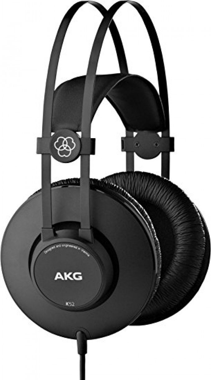 Kufje AKG K52, over ear, me kabllo 2.5m, të zeza