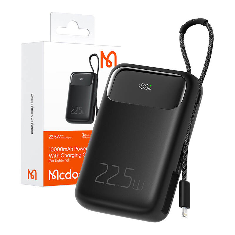 Powerbank Mcdodo Rainbow Series, 10000mAh, 22.5W, me ekran LED, i zi