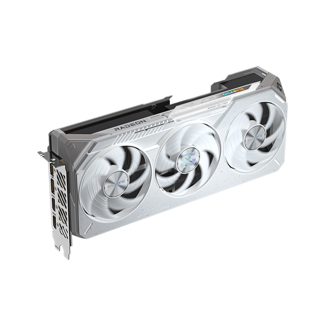 Kartë grafike GIGABYTE Radeon RX 9070 XT GAMING OC ICE, 16GB GDDR6, e bardhë