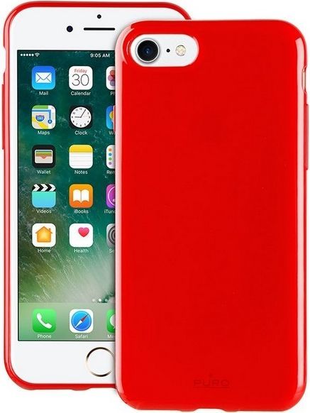 Puro Sunny Kit сет, заштита за iPhone 7/8+ и очила за сонце, црвена
