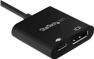 Adapter video StarTech USB C në DisplayPort, 8K 60Hz, Power Delivery 60W, i zi