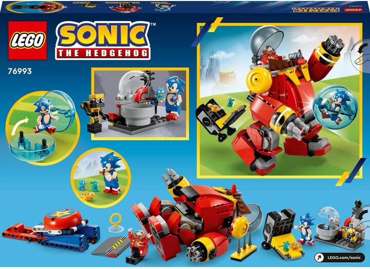 Lodër LEGO® Sonic the Hedgehog™ 76993 Sonic vs. Death Egg Robot Dr. Eggmana