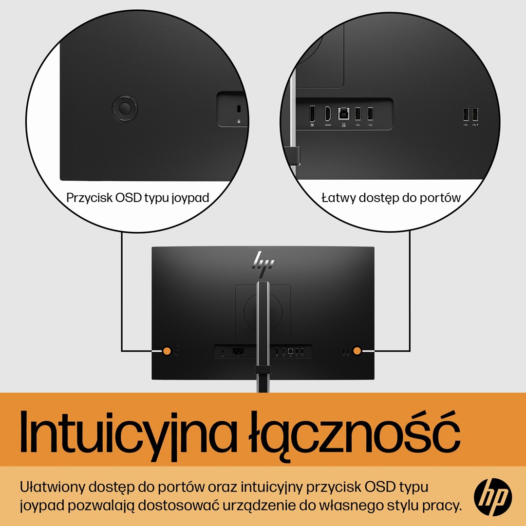 Monitor HP E-Series E24, 23.8", 1920 x 1080, Full HD, 75 Hz, i hirtë