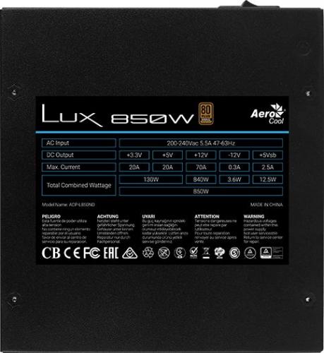 Burim energjie Aerocool LUX, 850W 