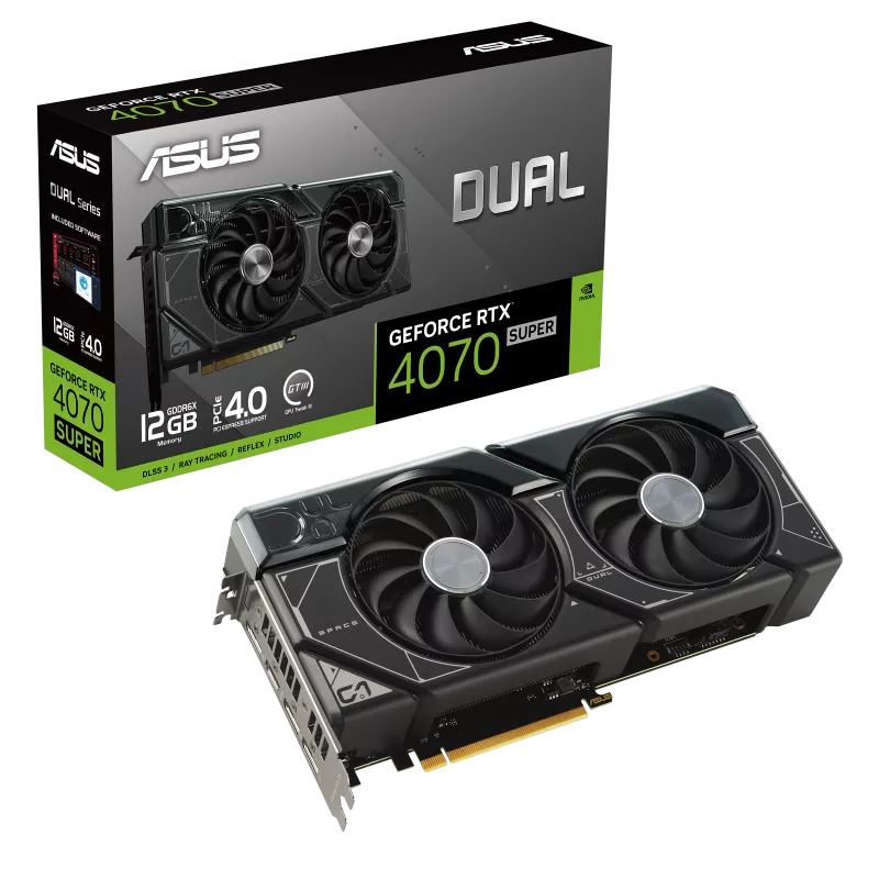 Kartelë grafike ASUS Dual GeForce RTX 4070 Super, 12GB GDDR6X