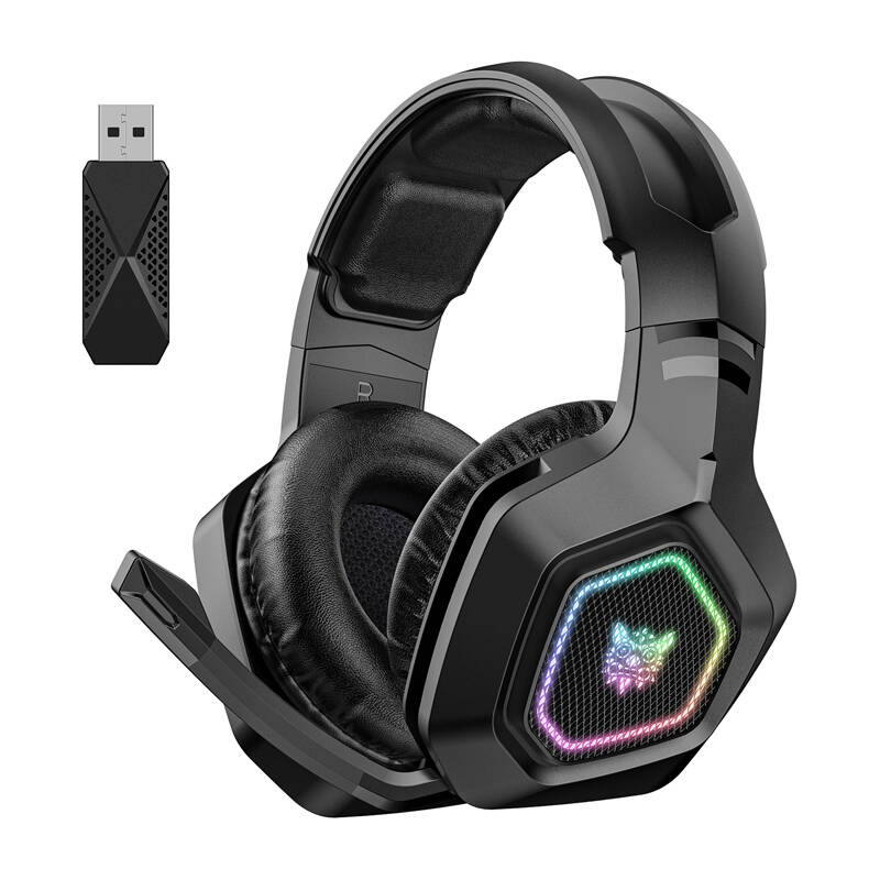 Kufje gaming Onikuma B100, wireless Bluetooth, RGB, të zeza