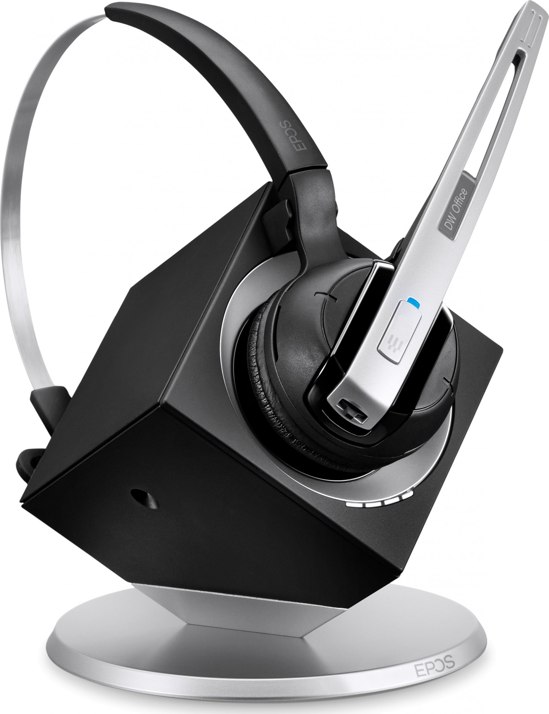 Kufje wireless EPOS DW 10 ML, për zyra dhe call center, i zi argjend