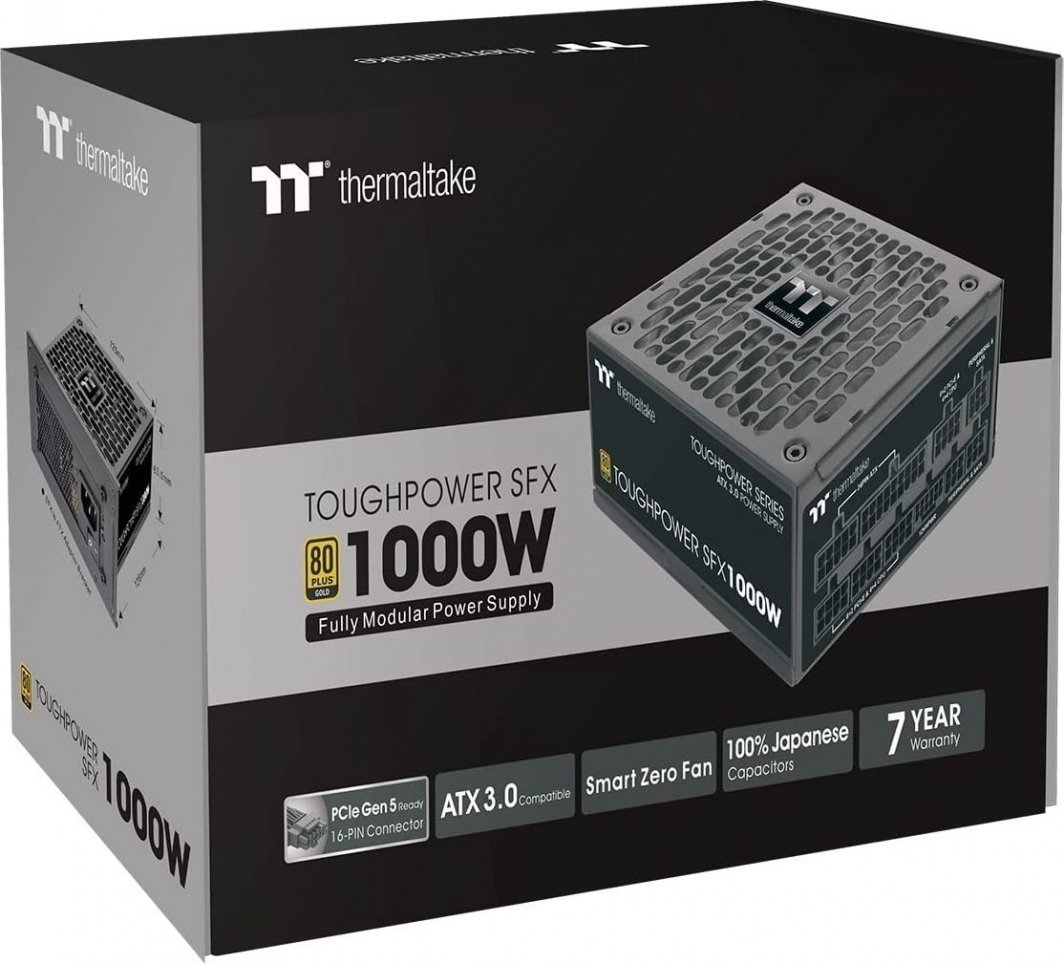 Burim energjie Thermaltake ToughPower SFX Gold PS-STP-1000FNFAGE-1 SFX-L ATX 3.0, 1000W